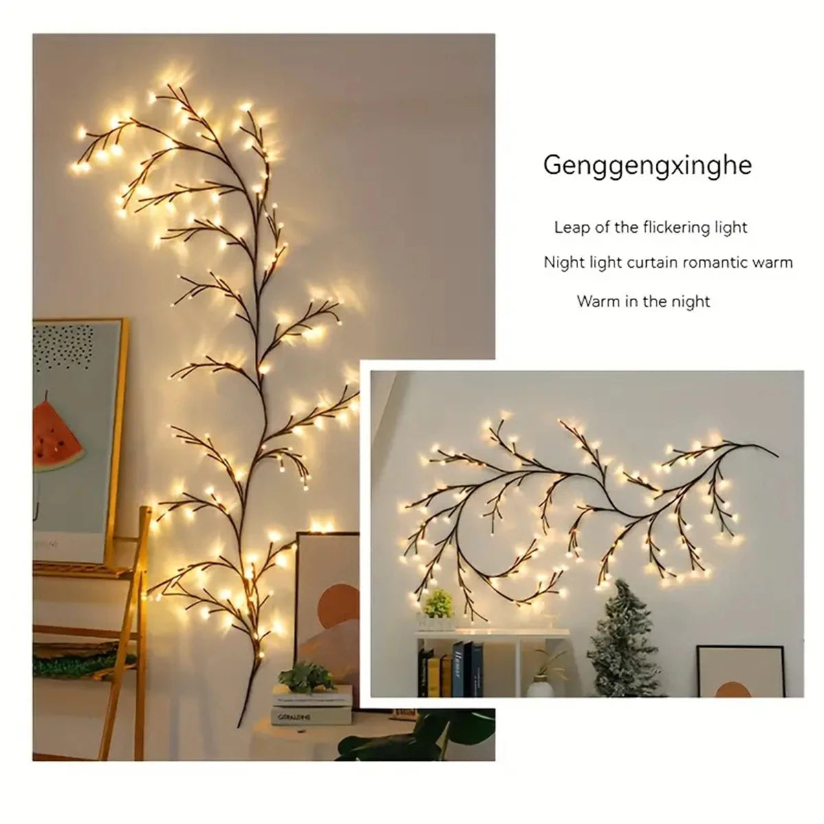 LED Bendable Willow Vine Lights