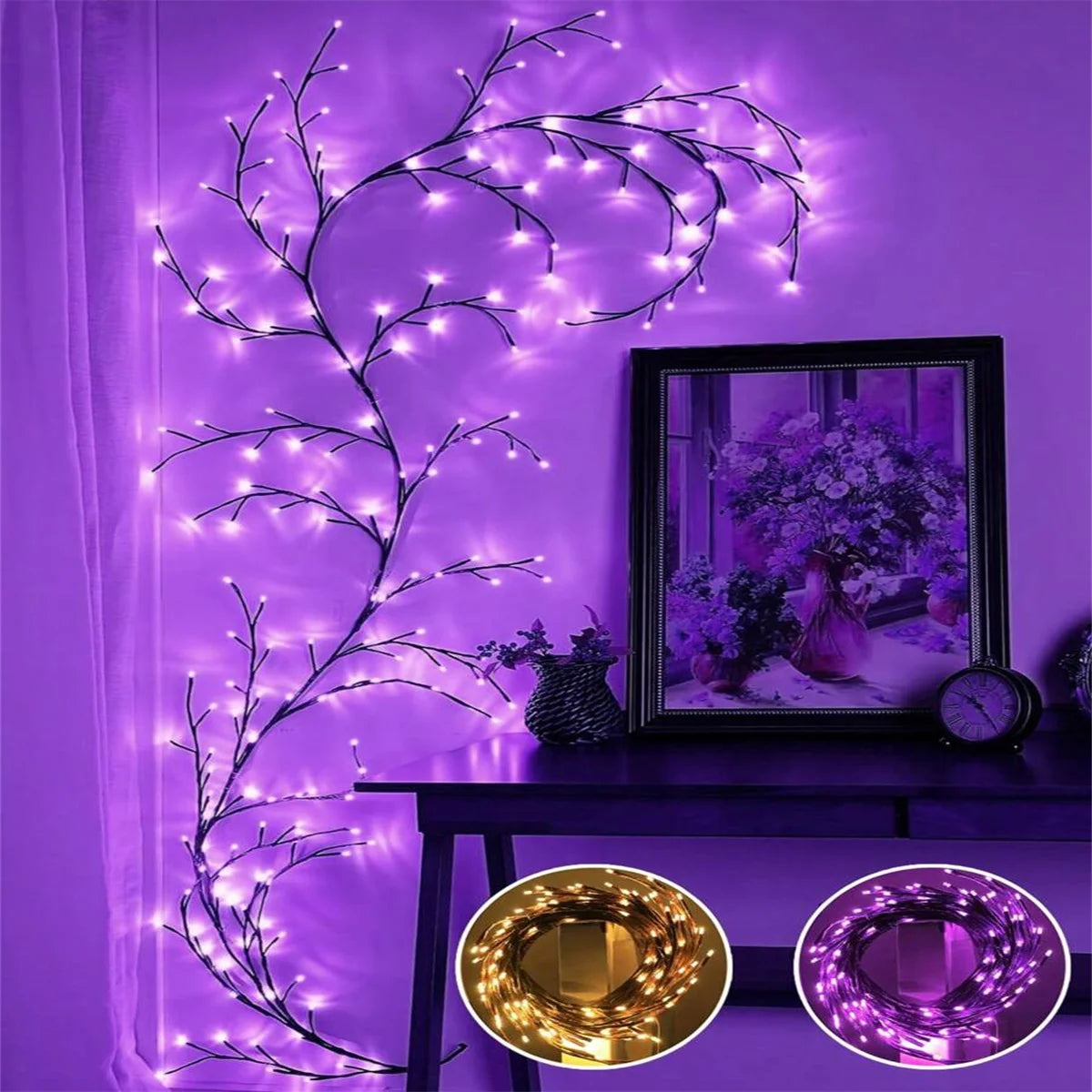 LED Bendable Willow Vine Lights