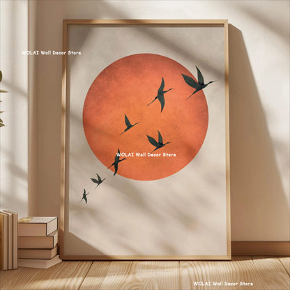 Japanese Sun Bird Canvas