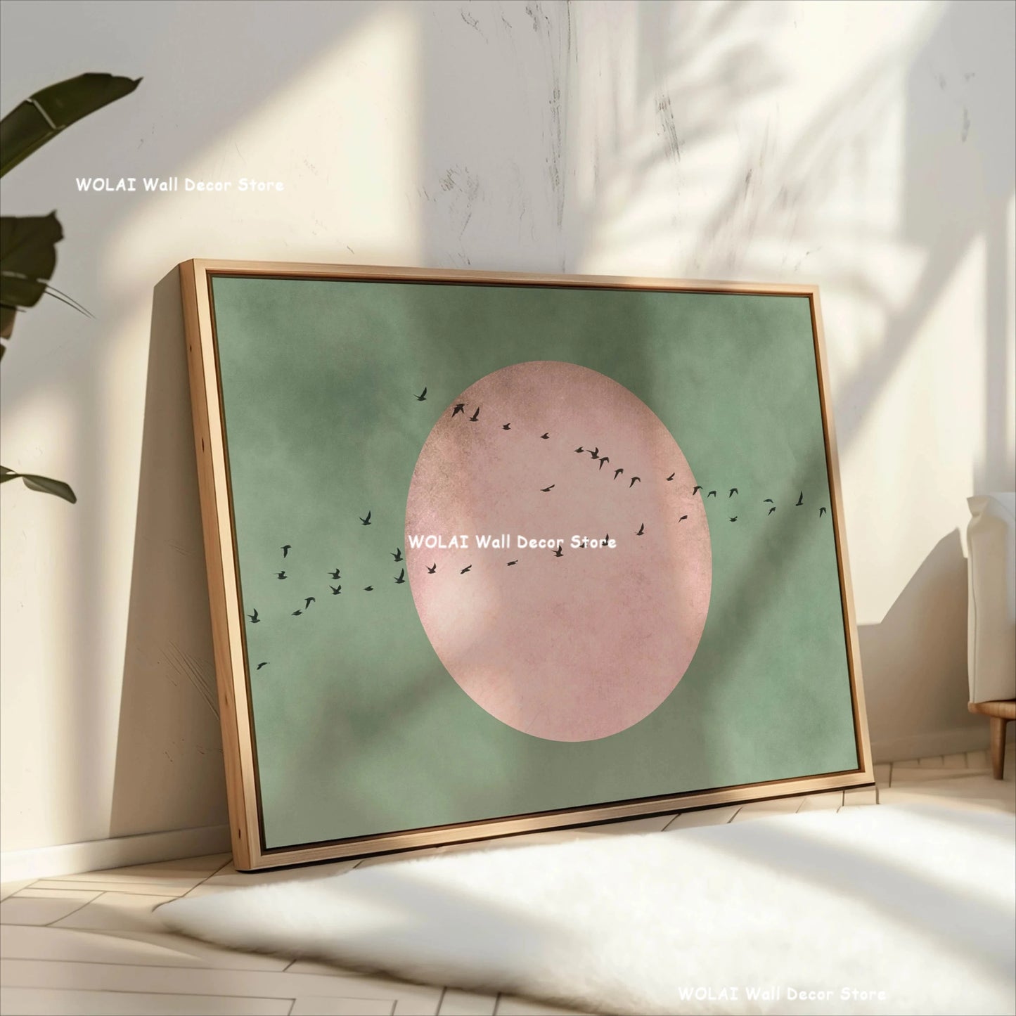 Japanese Sun Bird Canvas
