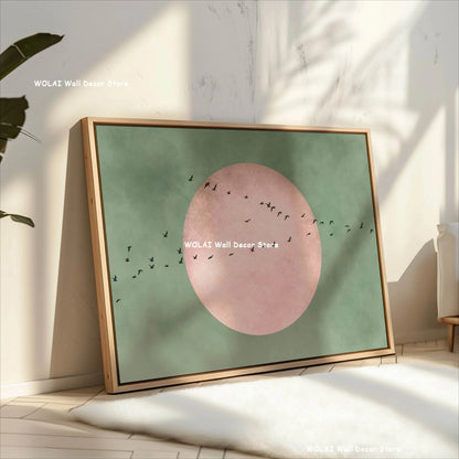Japanese Sun Bird Canvas