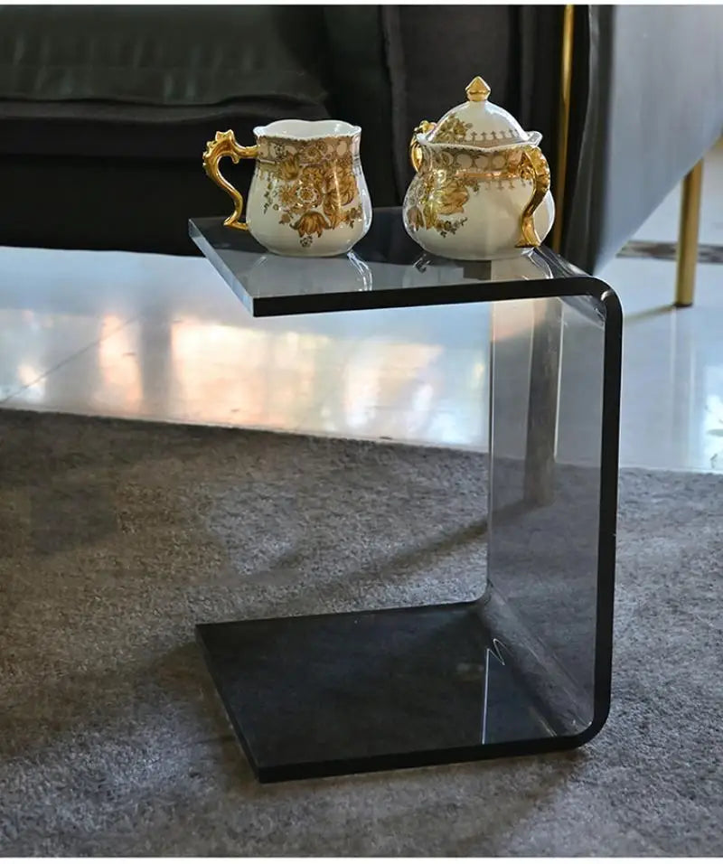 Acrylic U-Shape Storage Stool