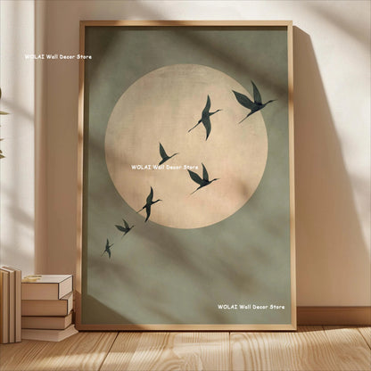 Japanese Sun Bird Canvas