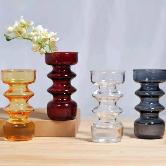 Colorful Glass Vase Set