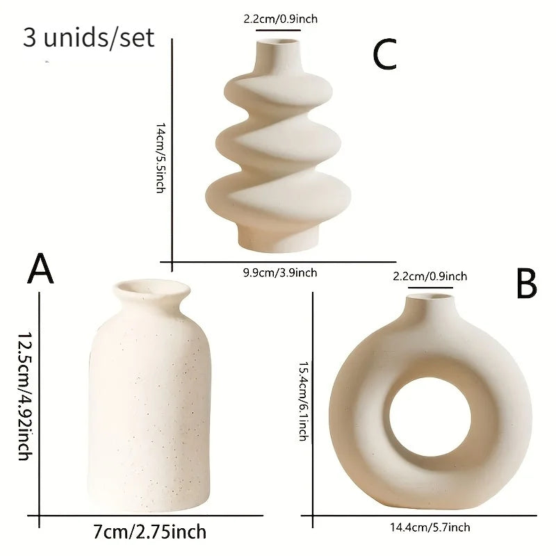 Ceramic Bohemian Vase Set