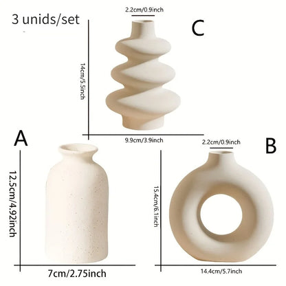 Ceramic Bohemian Vase Set