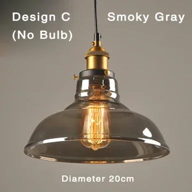 Amber Glass Pendant