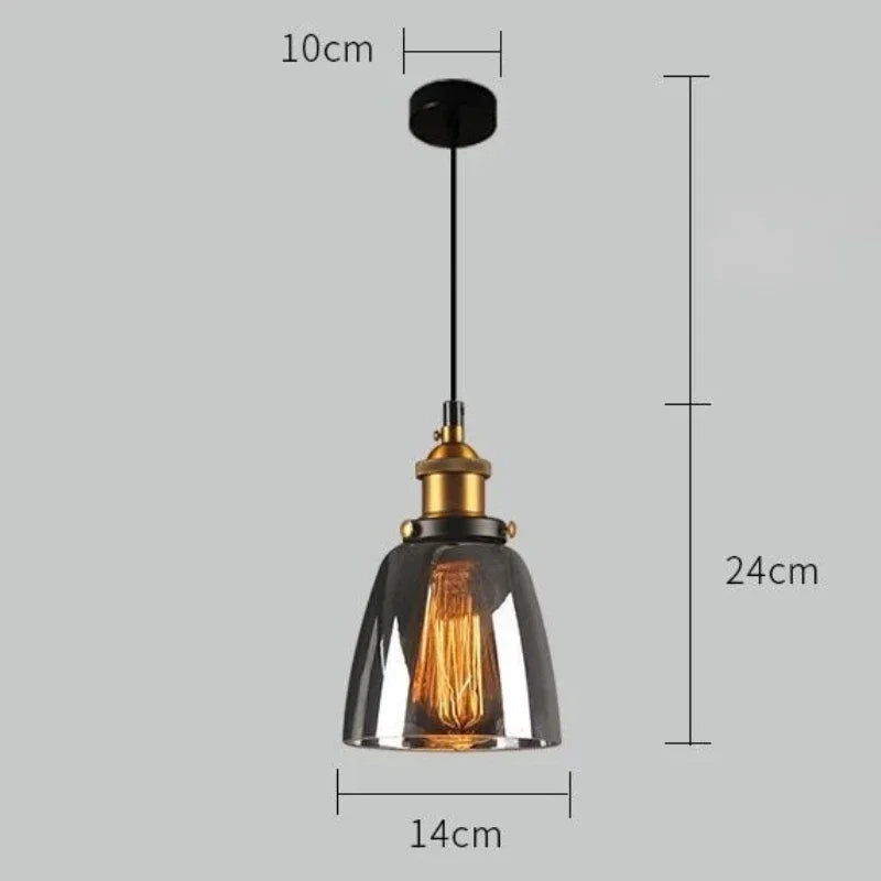 Amber Glass Pendant