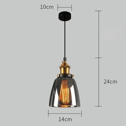 Amber Glass Pendant