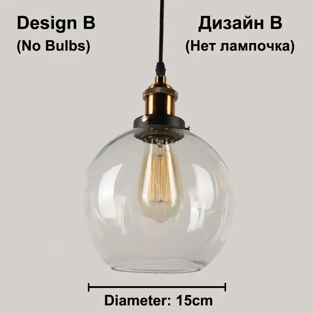 Amber Glass Pendant
