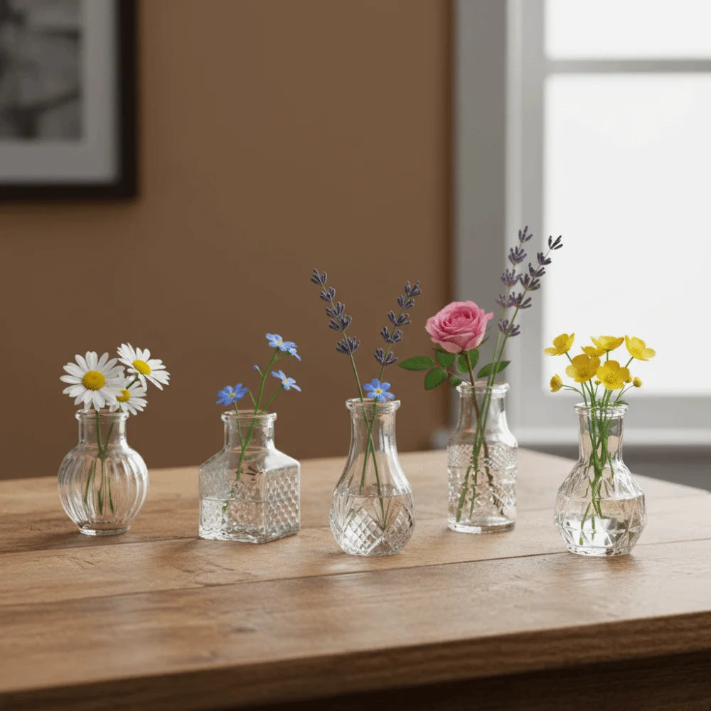 Crystal Mini Vase Set