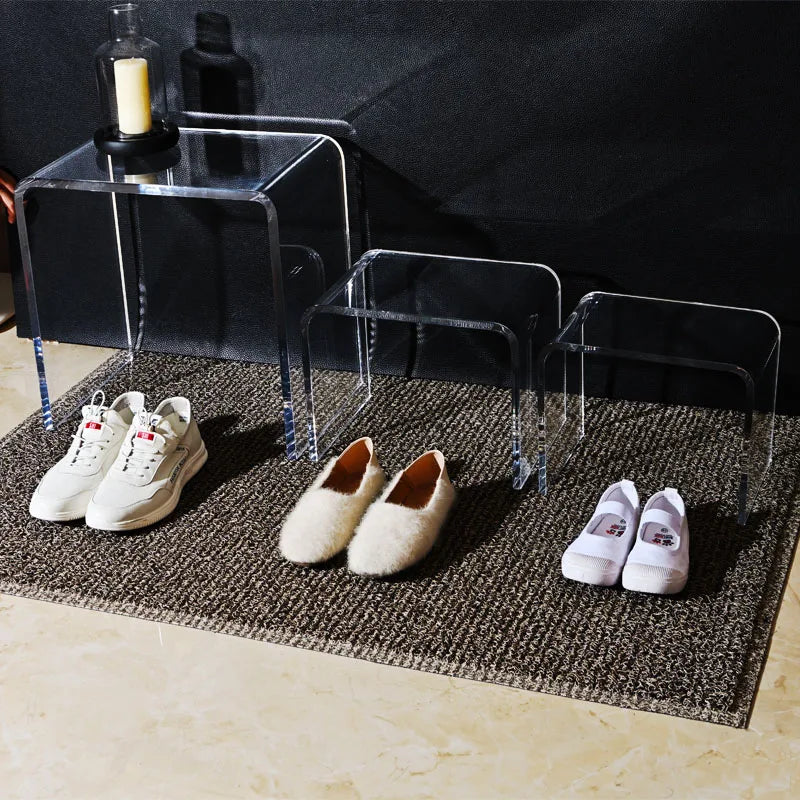 Acrylic U-Shape Storage Stool