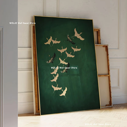 Japanese Sun Bird Canvas