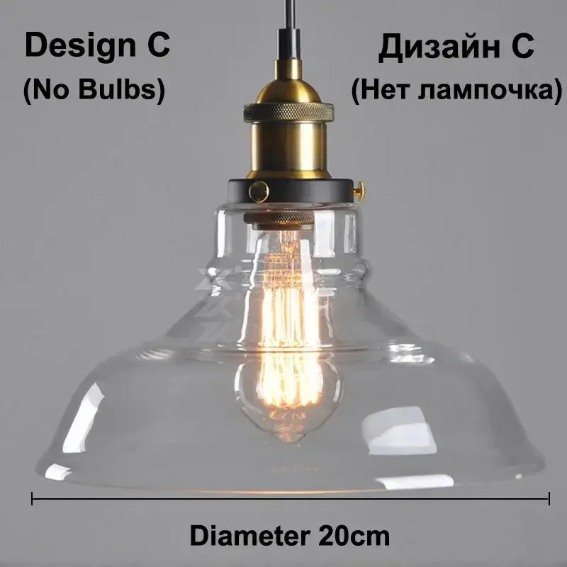 Amber Glass Pendant