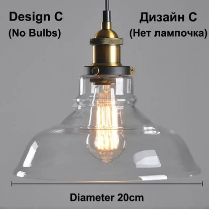 Amber Glass Pendant