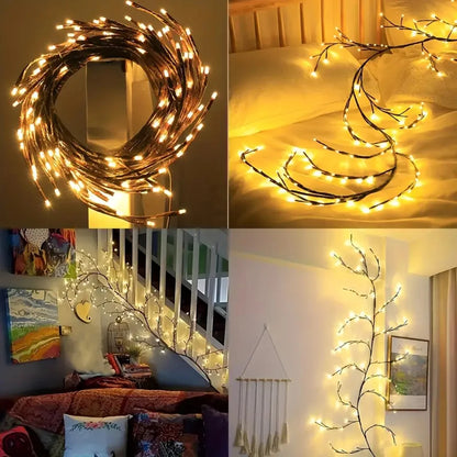LED Bendable Willow Vine Lights