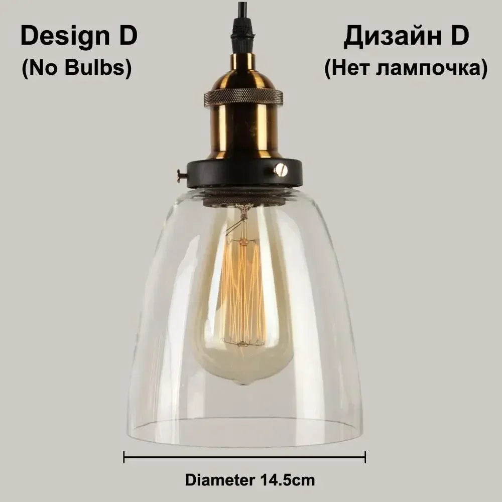 Amber Glass Pendant