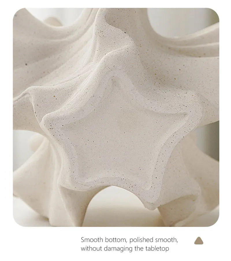 Beige Matte Container for Flower Pampas