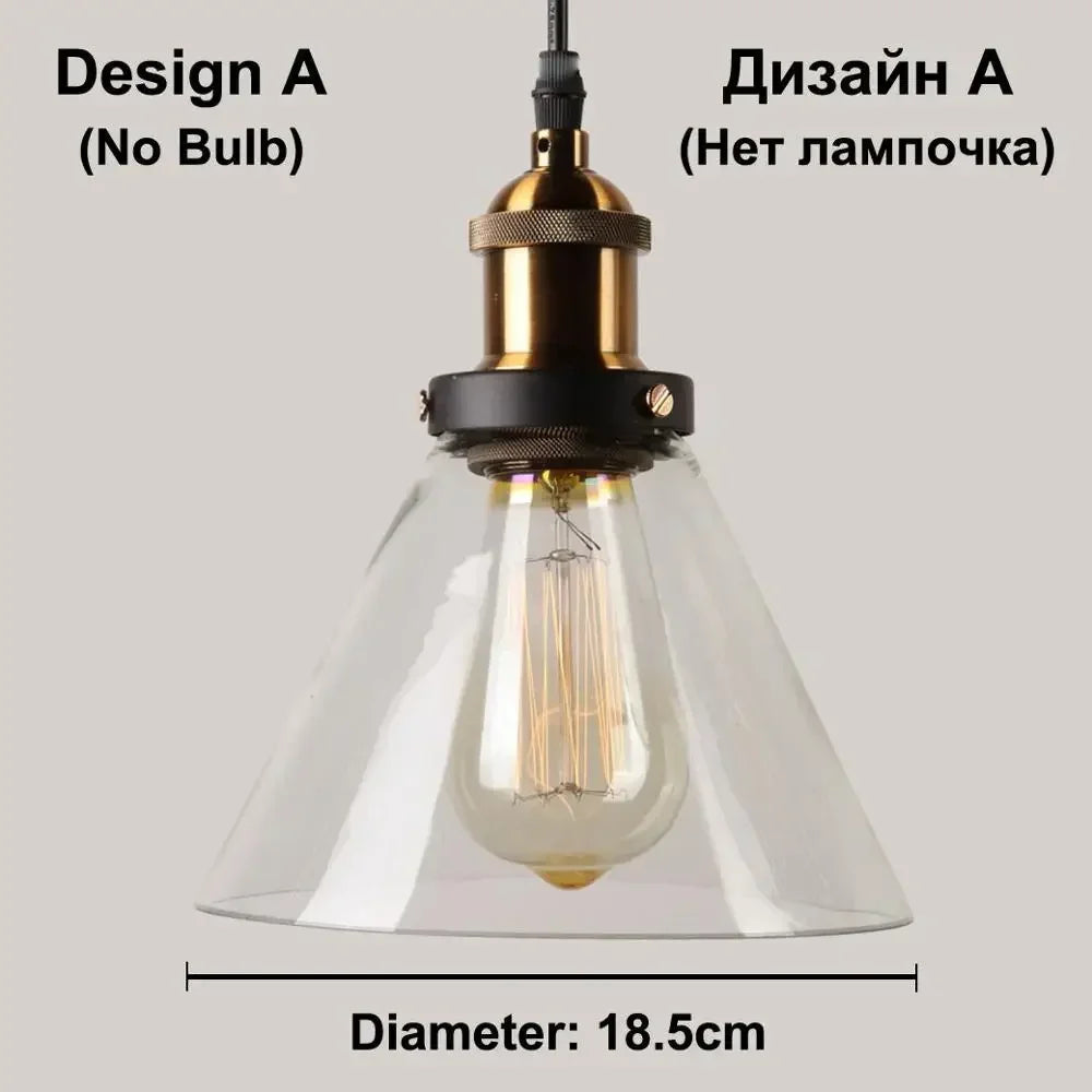 Amber Glass Pendant