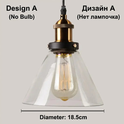 Amber Glass Pendant