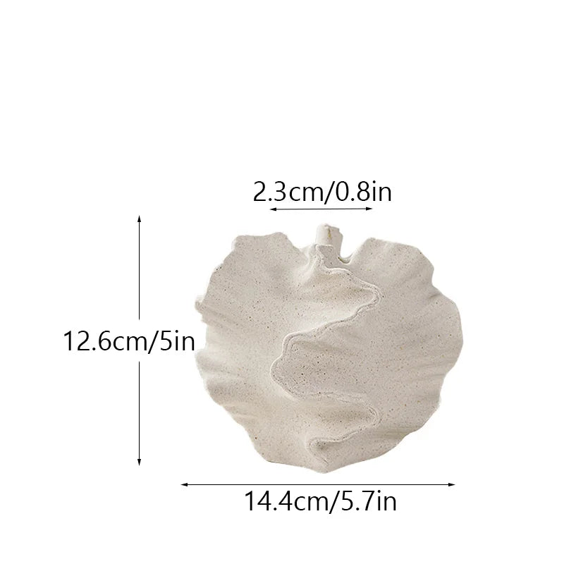 Beige Matte Container for Flower Pampas