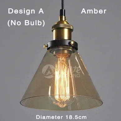 Amber Glass Pendant