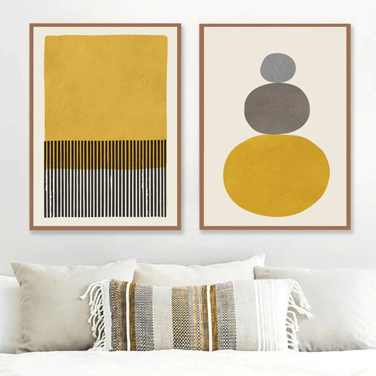 Golden Lines Canvas